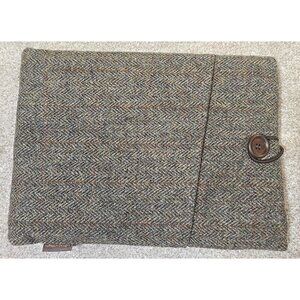 Harris Tweed Laptop Case Tablet Sleeve Nuthatch Design Quilted Kindle 13" x 10"